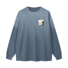 More Espresso Less Depresso Gradient Washed Long Sleeve T-Shirt