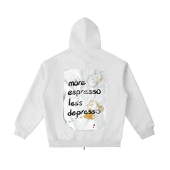 More Espresso Less Depresso Essential Heavyweight Pocket Hoodie
