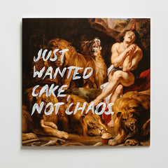 Just Wanted Cake, Not Chaos - Handwritten Postcard