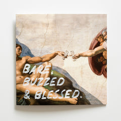 Bare Buzzed & Blessed - Handwritten Postcard