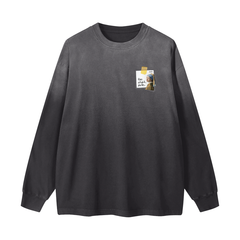 More Espresso Less Depresso Gradient Washed Long Sleeve T-Shirt